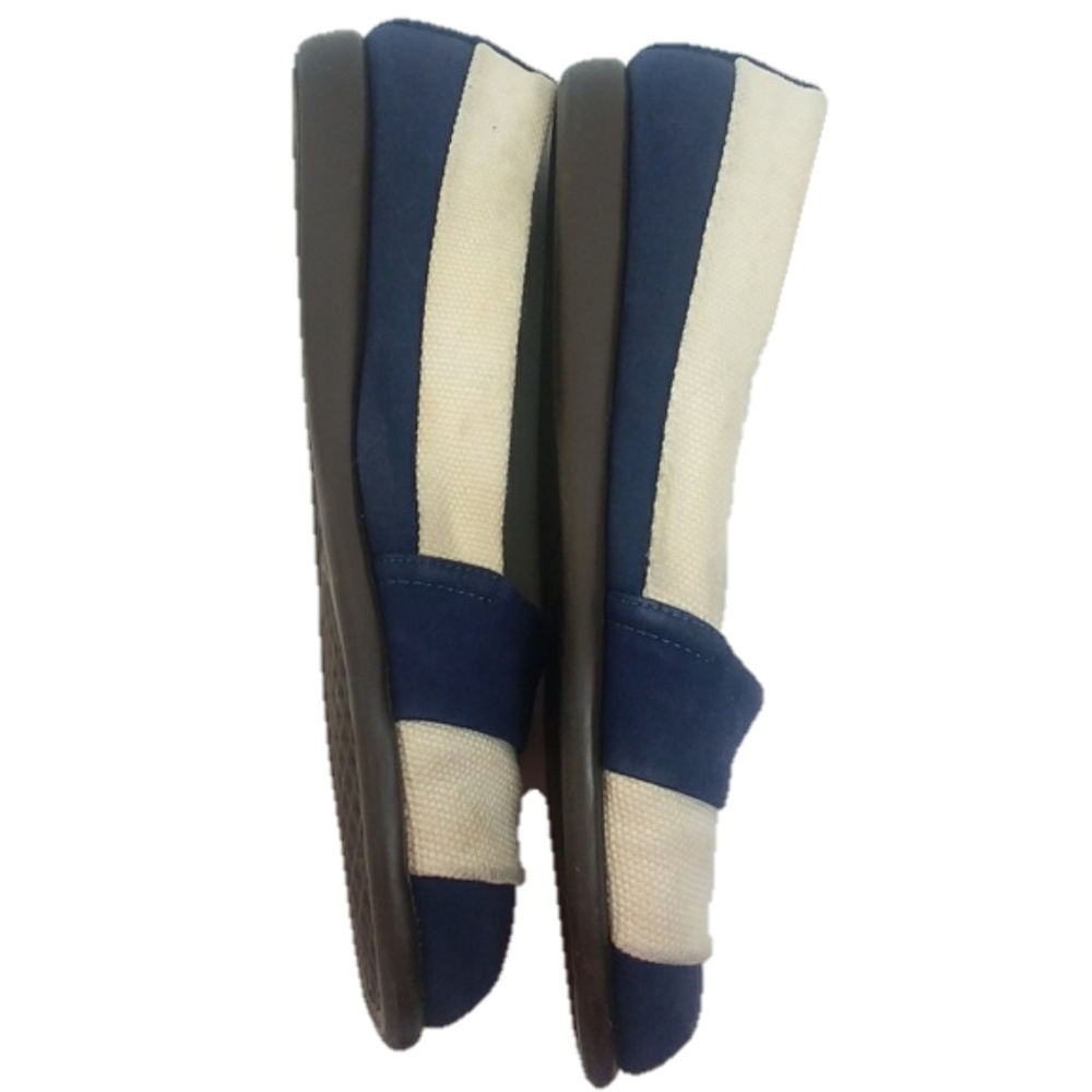 Aerosoles Supersoft Blue Nautical Stripes Flats 8 - Picture 4 of 7